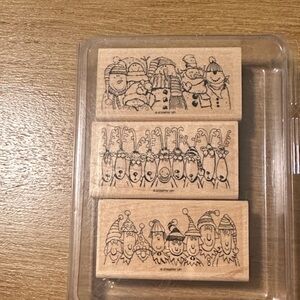 Stampin' Up! Holiday Lineup wooden stamp set